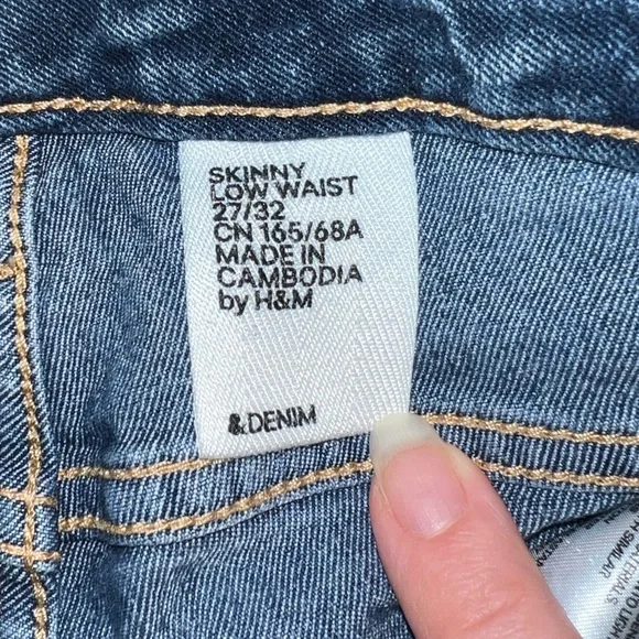 👖 H&M skinny jeans - size 27/32 - Picture 3 of 5